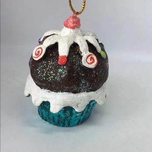 New Christmas Tree Ornament Funky Cup Cake Dessert Holiday Decor Hand Painted